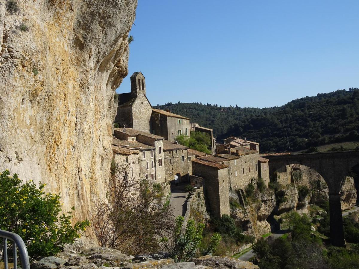 Studio l'Obrador 25 m2, vue jardin&terrasse + accès piscine Rieux-Minervois Esterno foto